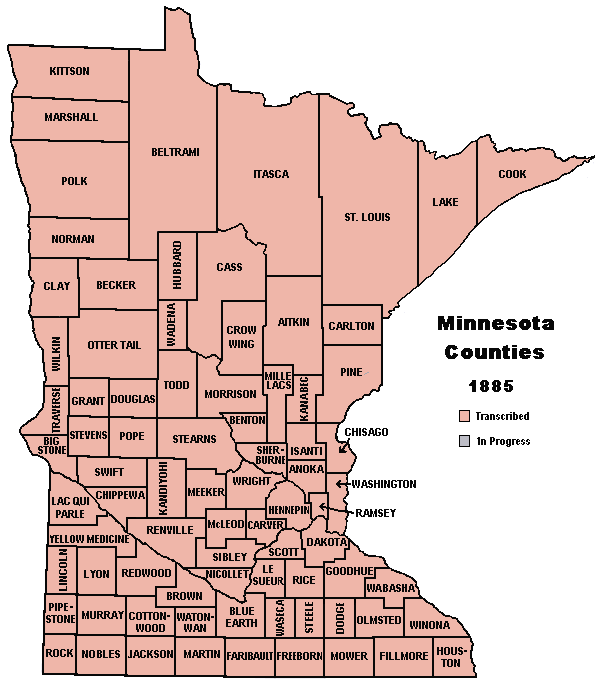 Kinsource 1885 Minnesota Map