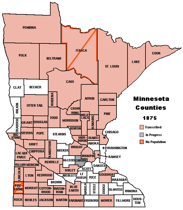 KinSource 1875 Minnesota Map